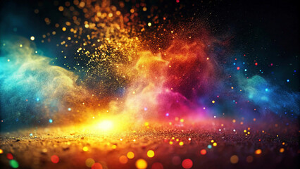 Wall Mural - abstract rainbow texture spectrum of glitter creating a mesmerizing sparkle effect dazzling array of