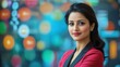 © CStock - Successful Indian business woman, a dynamic leader in a professional environment,