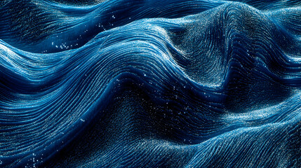 Wall Mural - Abstract blue textured background with flowing lines and a subtle sparkle effect.