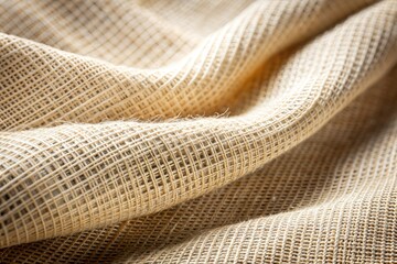 Wall Mural - intricate woven fabric texture with natural folds close-up
