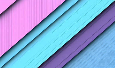 Wall Mural - Abstract background with diagonal stripes in pink, blue, and purple.