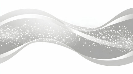 Poster - Abstract silver wave background with sparkle effect.