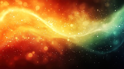 Wall Mural - abstract background with a colorful nebula and glittering stars.