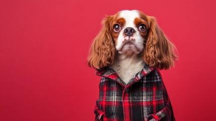 Stylish Cavalier King Charles Spaniel Portrait