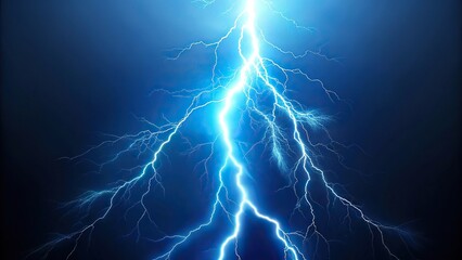 Wall Mural - lightning bolt on blue background