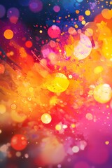 Poster - Abstract Diwali background featuring bold splashes of color and light.