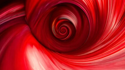 Wall Mural - A vibrant abstract swirl of red hues, evoking motion and energy, perfect for artistic backgrounds and modern designs.