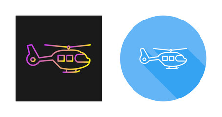 Wall Mural - Helicopter Vector Icon