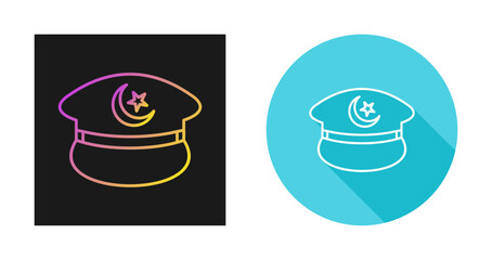 Wall Mural - Military Hat Vector Icon