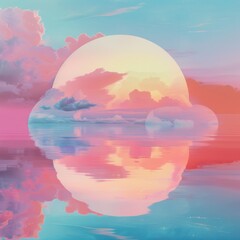 Wall Mural - abstract lofi background for unique posters.