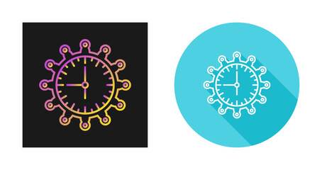 Wall Mural - Clock Vector Icon