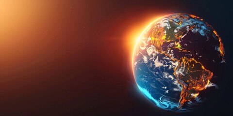 earth on fire: a visual representation of extreme heat challenges