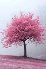 Sticker - a cherry tree in blossom