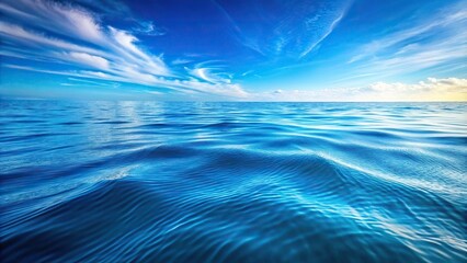 water texture sea waves and ripples pattern calm blue nature background wide-angle