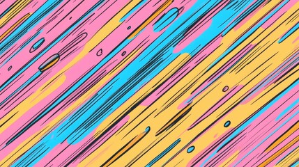 Poster - Abstract Multi Colored Blurred Striped Background