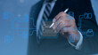 © bigjom - Document management system (DMS). Data encryption. protecting user privacy and potential impact of emerging technologies on future threats. Online documentation database and digital file storage.