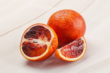 Wall Mural - Red Sicilian orange ripe and juicy