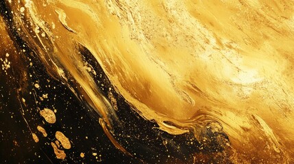 Abstract gold element painting for design background