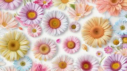 Wall Mural - seamless floral background