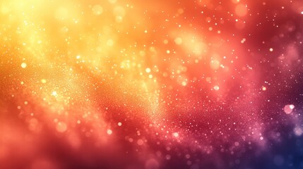 Wall Mural - abstract background with orange, yellow, and red bokeh lights.