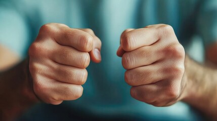 Close-Up of Fidgeting Hands in Focus