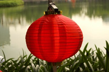 A red lantern in Hanoi, Vietnam