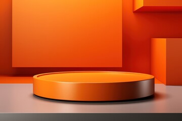 Poster - Orange Product Display Platform