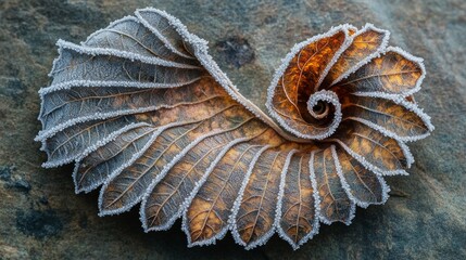 Poster - Frosted Leaves, Frost