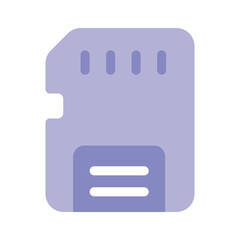 Wall Mural - check out this icon of memory card in editable style