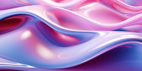 Wall Mural - Abstract Wavy 3D Background