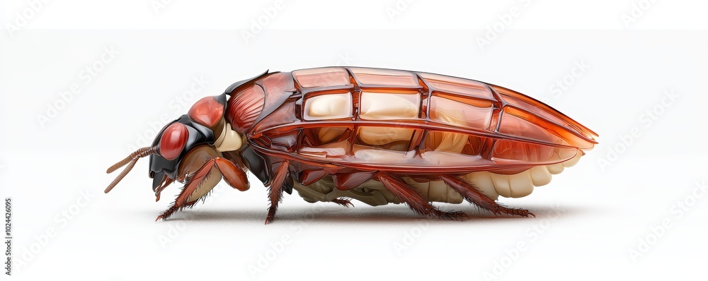 Insect Body Bitmap A detailed anatomical model of an insect, with its exoskeleton ...