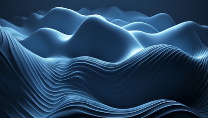 Wall Mural - abstract blue background nature geometric organic wallpaper, flowing textures of painted surface rou