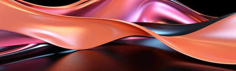 Wall Mural - Abstract Art with Fluid Shapes and Vibrant Colors