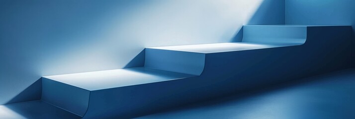 Wall Mural - abstract blue background nature geometric organic wallpaper, flowing textures of painted surface rou