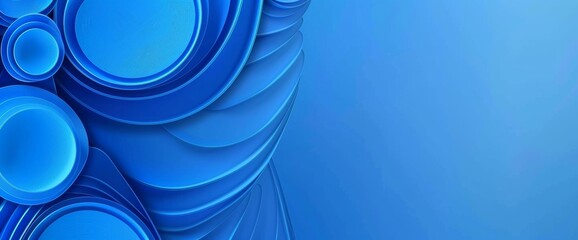 Wall Mural - abstract blue background nature geometric organic wallpaper, flowing textures of painted surface rou