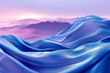 Wall Mural - abstract blue background nature geometric organic wallpaper, flowing textures of painted surface rou