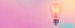 © Alena - Lighted glowing light bulb, symbolizes creative and inspiring energy, new ideas, innovative technologies, creativity, business solutions. Banner with space for copying