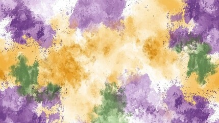 Abstract Splash Colorful Art Background Mardi Gras Digital Watercolor