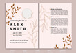 © mim art - Flat design funeral order of service template