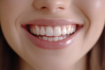 Gum Health: Young Woman Showing Healthy Gums for Dental Care Concept