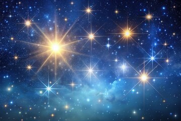 Wall Mural - stunning image of twinkling stars in the cosmic sky