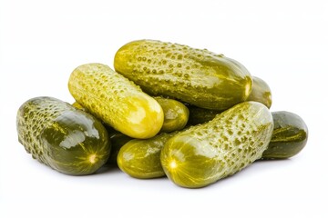 Pickles isolated on white background 