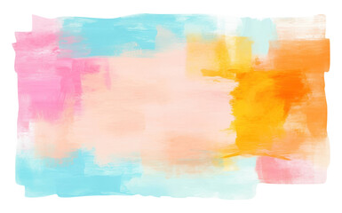 Wall Mural - png cute pastel color backgrounds abstract painting.