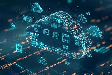 digital cloud computing network with data representation and analytics