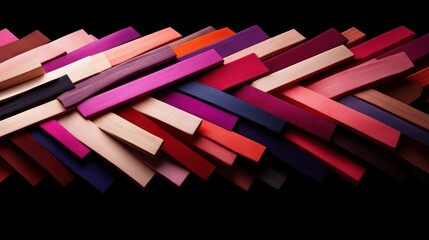 Aufkleber - Abstract Colorful Wooden Blocks Pattern.