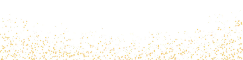 Wall Mural - glittering vector dust on a transparent background. gold sparkling lights. christmas holiday glow pa