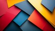 © JCreative - Layered paper cut abstract geometric shapes with sharp angles and bold colors, creating a dynamic modern design, paper cut geometry, abstract geometric design