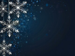 christmas background with snowflakes