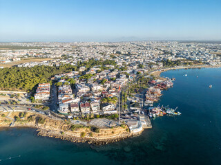 Wall Mural - Didim coastline drone view in Turkey