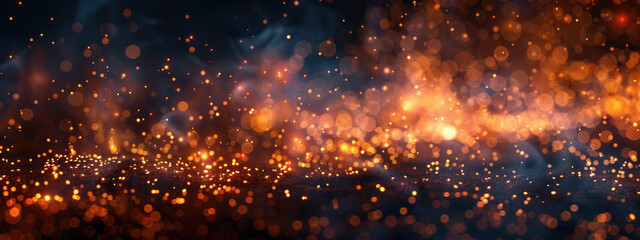 A captivating image of flickering embers, casting a warm, inviting glow against a dark background and wallpaper.